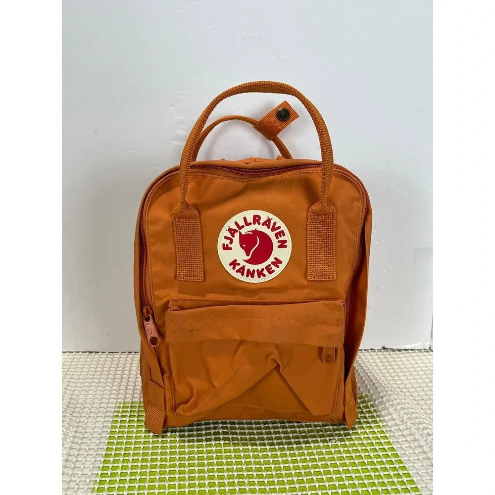 Fjallraven Kanken Mini Backpack Orange Vinylon F 23561 Everyday Bag
